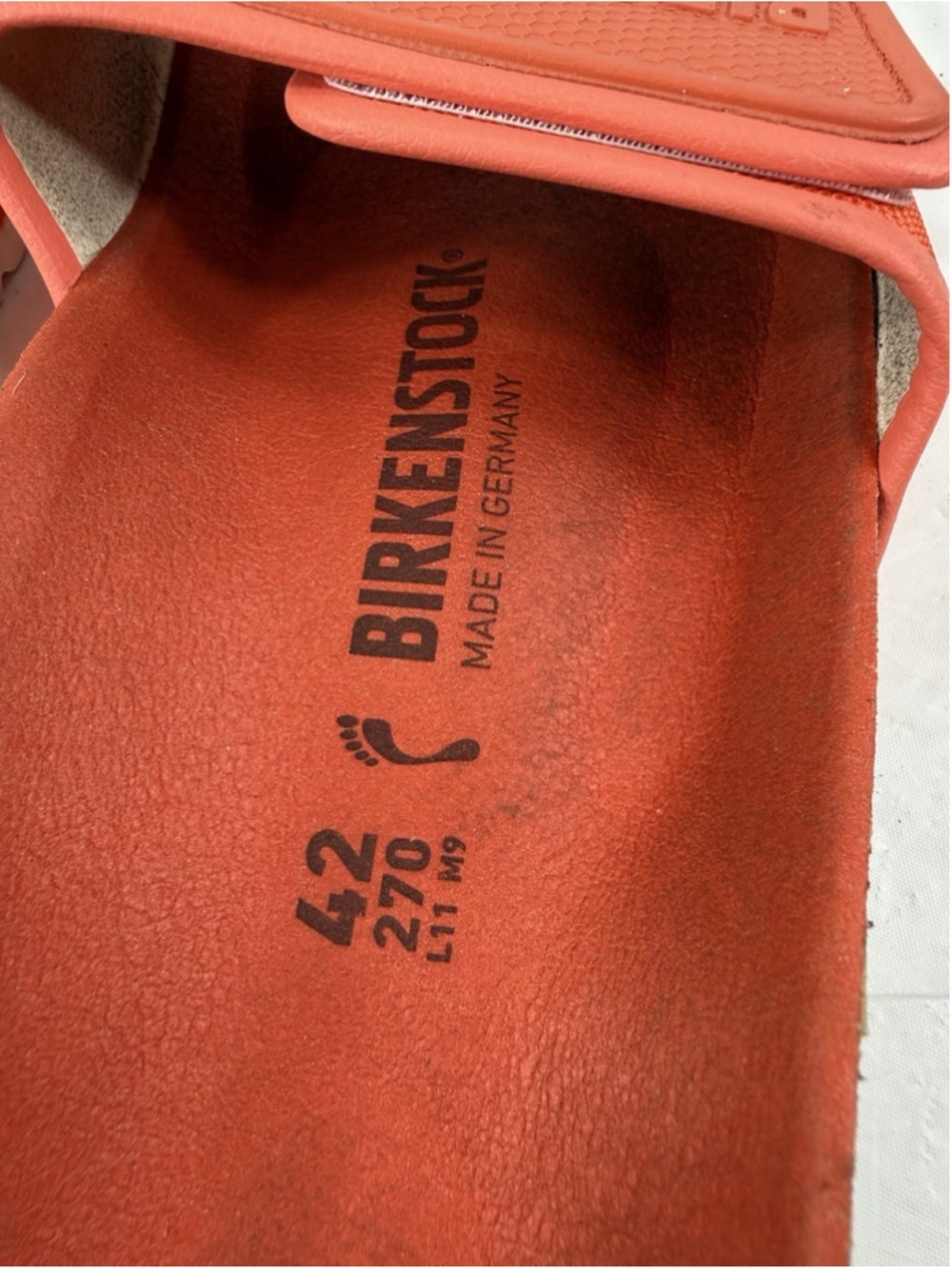 Birkenstock Tema One Strap Coral Women Sandals Sz 42 - Picture 7 of 15